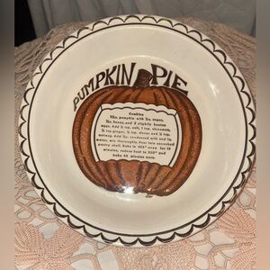 BAKEWARE FOR PUMPKIN PIE!!! 🥧